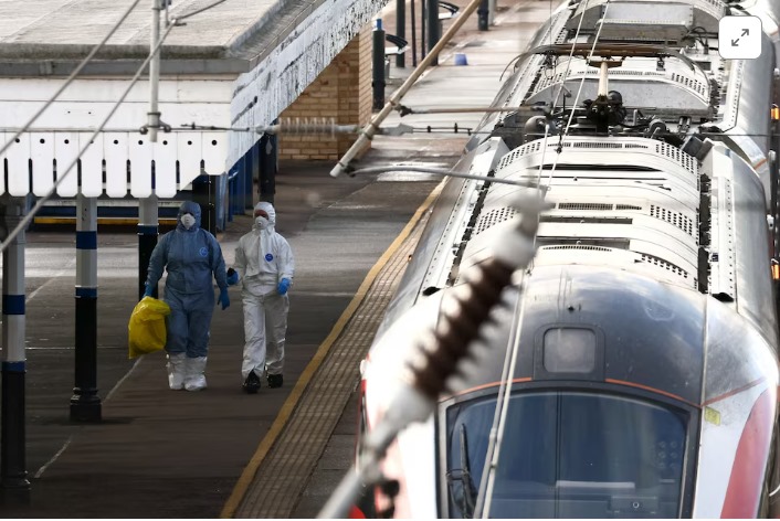 UK police say train knife attack not terrorist incident, two Brits arrested