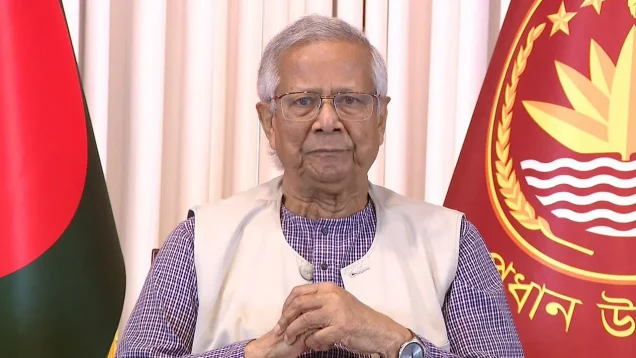 ইংরেজি নববর্ষ ২০২৬ উপলক্ষে প্রধান উপদেষ্টার শুভেচ্ছা বার্তা