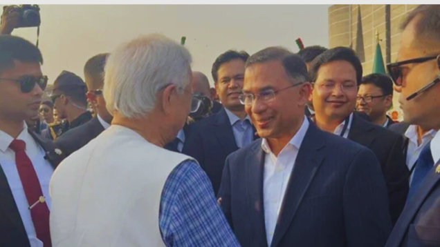 নবনির্বাচিত প্রধানমন্ত্রীর সঙ্গে শুভেচ্ছা বিনিময় বিদায়ী প্রধান উপদেষ্টার