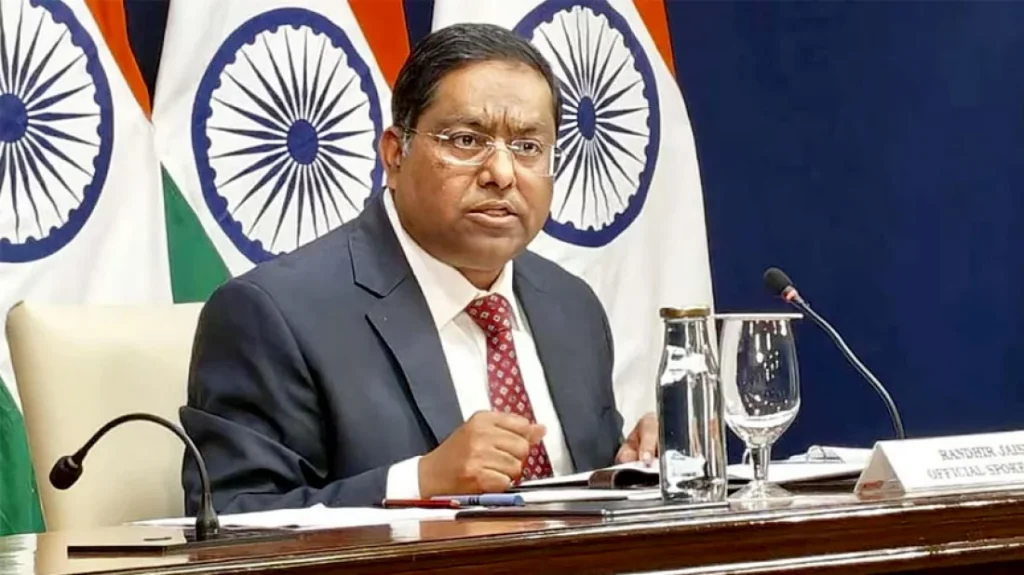 দিল্লির সংবাদ সম্মেলনে শেখ হাসিনার বক্তব্য সমর্থন করে না ভারত: রণধীর জয়সোয়াল